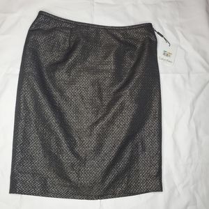 Calvin Klein Women's Petite Metallic Jac